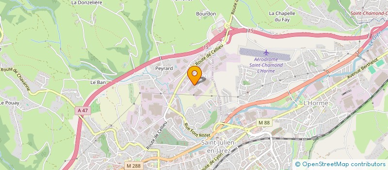 localisation de l'entreprise SOPRALU  SAINT-CHAMOND