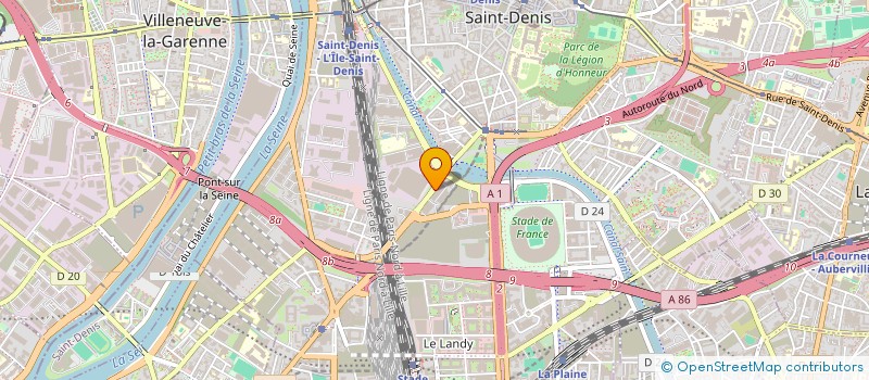 localisation de l'entreprise SOPRAMAT à SAINT-DENIS