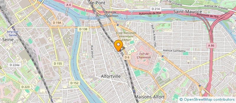 localisation de l'entreprise SOPRANAC à ALFORTVILLE
