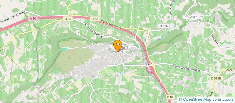 localisation de l'entreprise SOPRECO SARL à LA CADIERE D'AZUR
