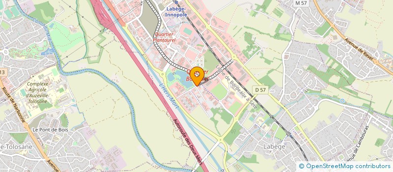 localisation de l'entreprise SOPRECO-SOCIETE DE PREFABRICATION ET DE CONSTRUCTION  LABEGE