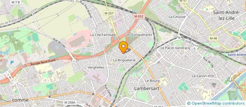localisation de l'entreprise SOPRECONI à LAMBERSART