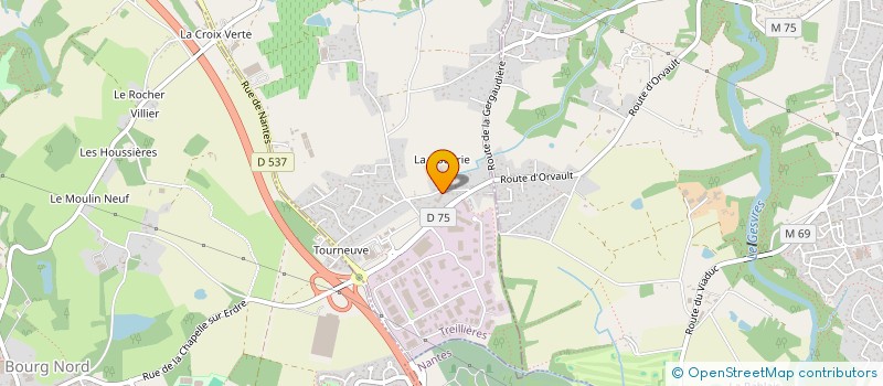 localisation de l'entreprise SOPRELA à TREILLIERES