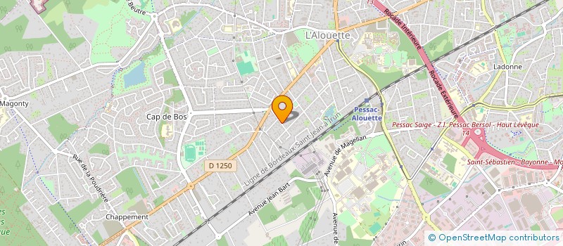 localisation de l'entreprise SOPRELIA à PESSAC
