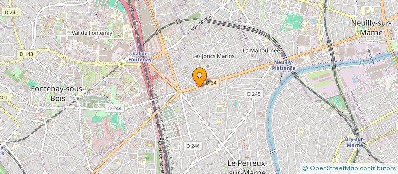localisation de l'entreprise SOPREN à LE PERREUX-SUR-MARNE