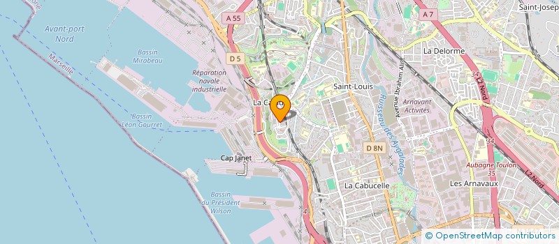 localisation de l'entreprise SOPREP PROVEN EXPLOI PRESSING à MARSEILLE