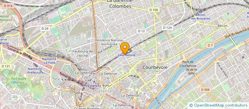localisation de l'entreprise SOPRES à COURBEVOIE