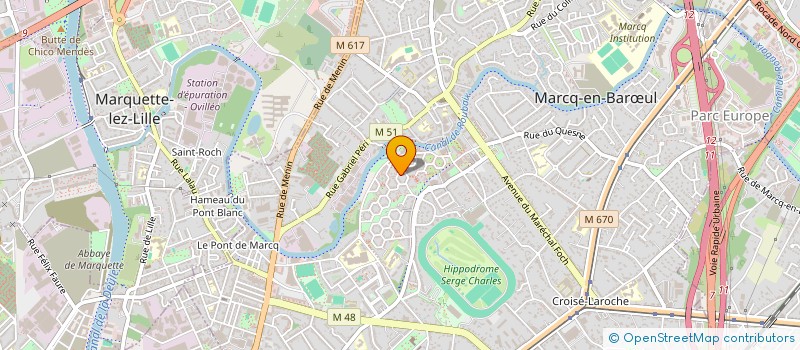 localisation de l'entreprise SOPRESER LAFAY à MARCQ-EN-BARŒUL
