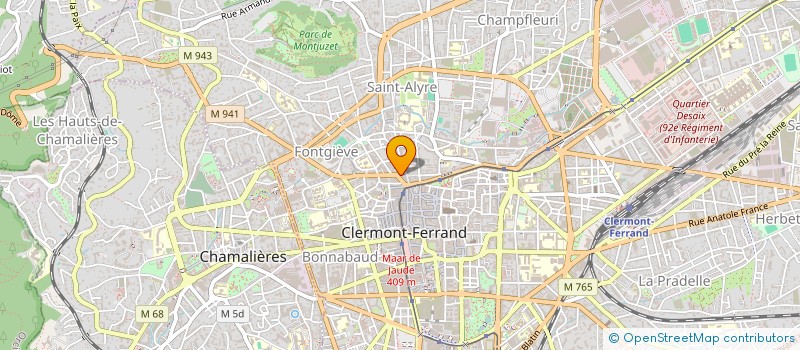 localisation de l'entreprise SOPREST  CLERMONT-FERRAND