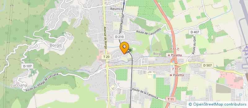 localisation de l'entreprise SOPREVAL à BORGO