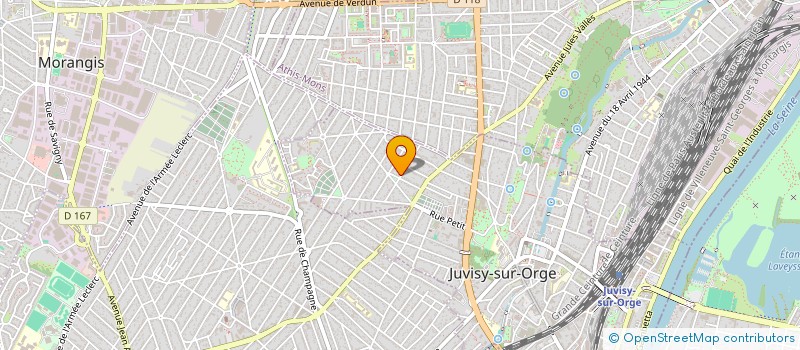 localisation de l'entreprise SOPRIBAT à JUVISY-SUR-ORGE