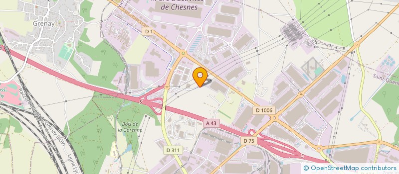 localisation de l'entreprise SOPRIBAT RHONE ALPES  SAINT-QUENTIN-FALLAVIER