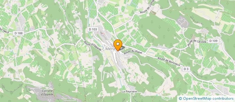 localisation de l'entreprise SOPRICA  MENERBES