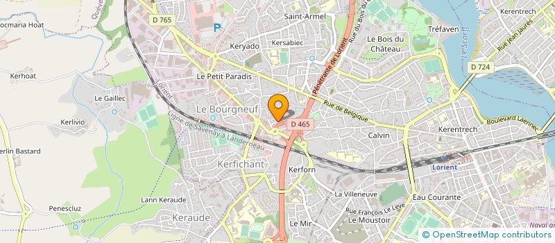 localisation de l'entreprise SOPRIM à LORIENT