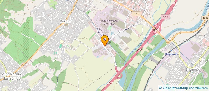 localisation de l'entreprise SOPRIM à BERNIN