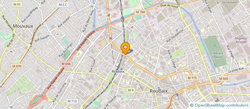 localisation de l'entreprise SOPRIM SARL à ROUBAIX