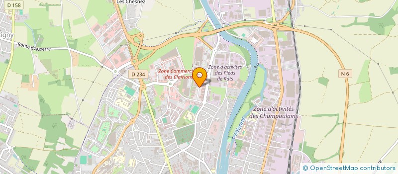 localisation de l'entreprise SOPRIMEUBLE à AUXERRE