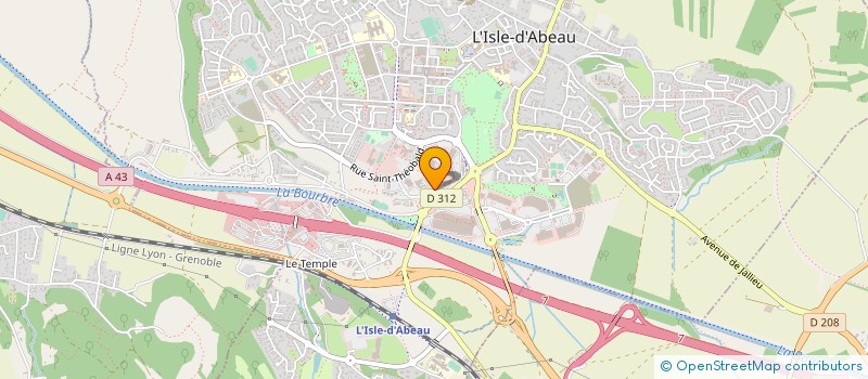 localisation de l'entreprise SOPRIMEX à L'ISLE-D'ABEAU