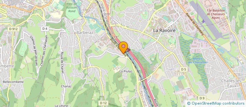 localisation de l'entreprise SOPRIMM à LA RAVOIRE