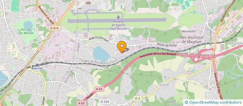 localisation de l'entreprise SOPRIMMO GIRONDE  ANGLET