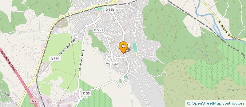 localisation de l'entreprise SOPRO ELEC à VELAUX