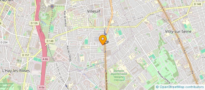 localisation de l'entreprise SOPROBAT  VILLEJUIF