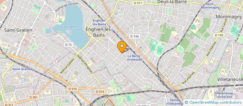 localisation de l'entreprise SOPROBAT à ENGHIEN LES BAINS