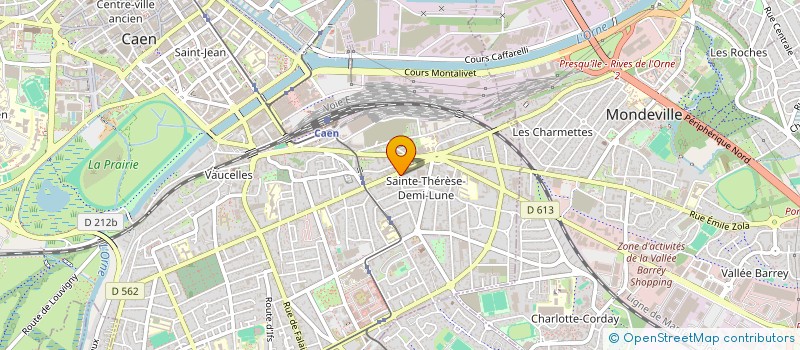 localisation de l'entreprise SOPRODA  CAEN