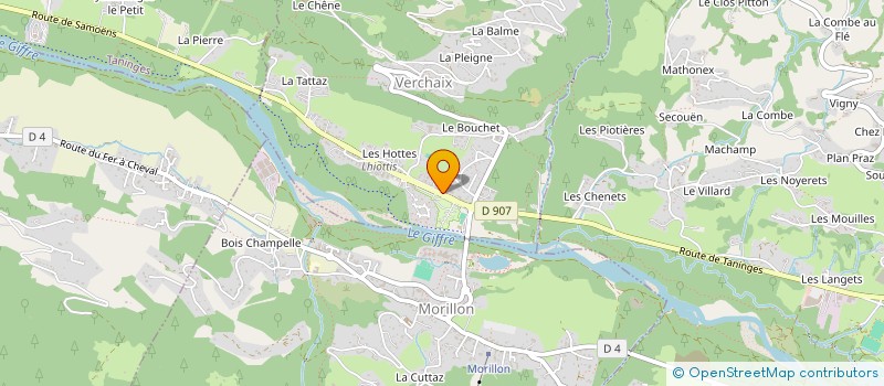 localisation de l'entreprise SOPRODEC à TANINGES