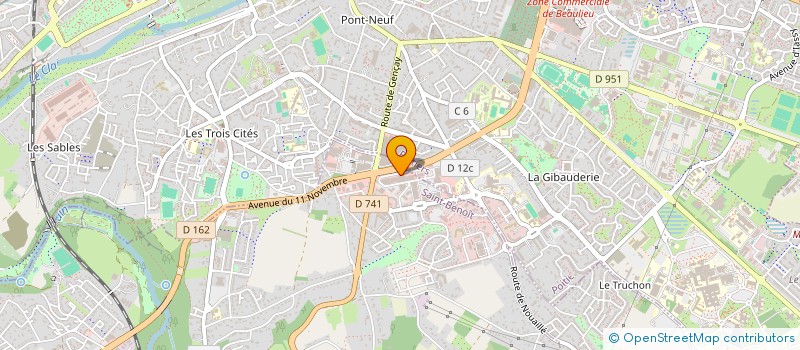 localisation de l'entreprise SOPRODIFF à SAINT-BENOIT
