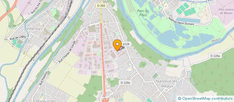 localisation de l'entreprise SOPROFI TIMBER à NANTEUIL-LES-MEAUX