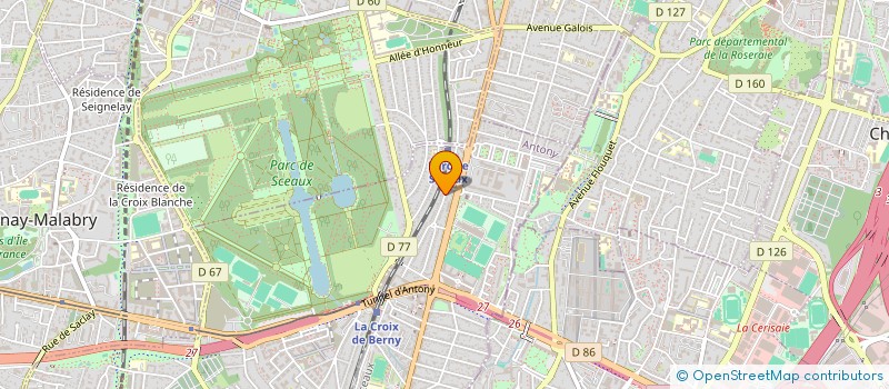 localisation de l'entreprise SOPROGAME SARL   SOCIETE DE PROMOTION POUR LE GOLFE, L'AMEUBLEMENT ET L'EQUIPEMENT à ANTONY