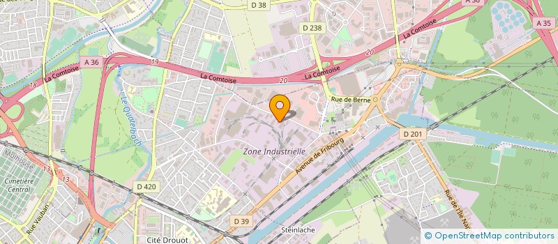 localisation de l'entreprise SOPROJUS  ILLZACH