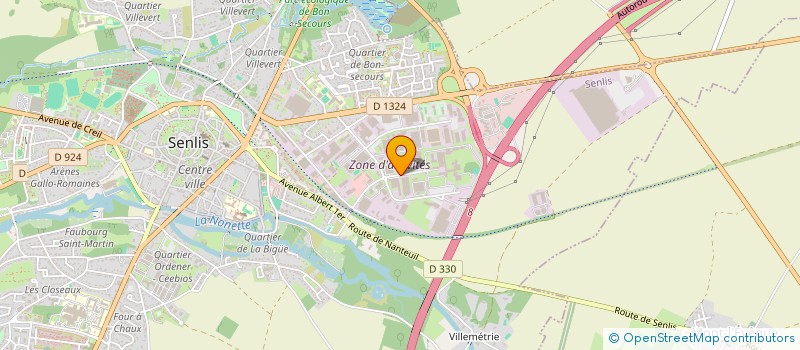 localisation de l'entreprise SOPROMET à SENLIS