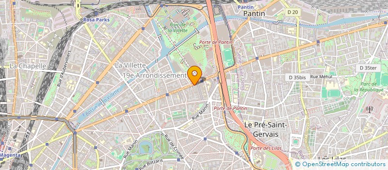 localisation de l'entreprise SOPROMHO à PARIS