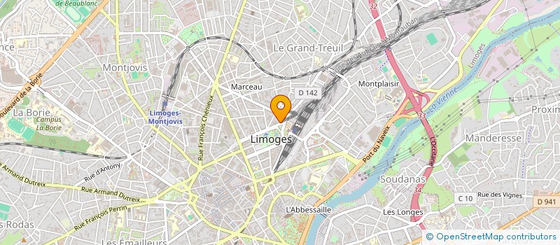 localisation de l'entreprise SOPROPRIETE LE LEMOVICIA à LIMOGES