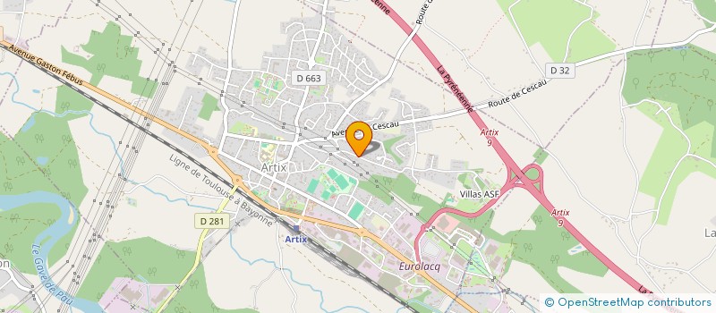 localisation de l'entreprise SOPROSA  ARTIX