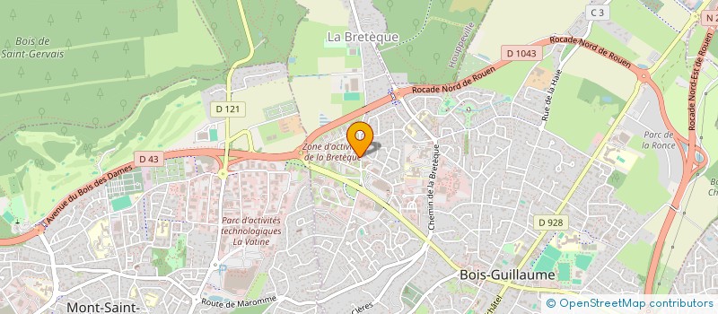 localisation de l'entreprise SOPROTEC à BOIS-GUILLAUME