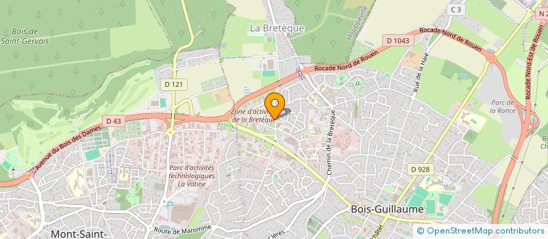 localisation de l'entreprise SOPROTEC FI à BOIS-GUILLAUME