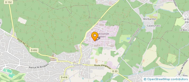 localisation de l'entreprise SOPS40  SOORTS-HOSSEGOR