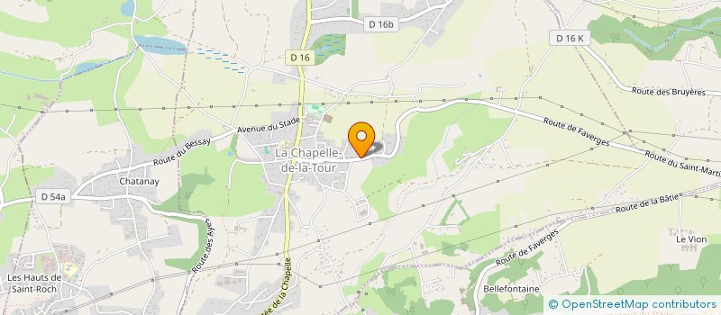 localisation de l'entreprise SOPYC  LA CHAPELLE-DE-LA-TOUR