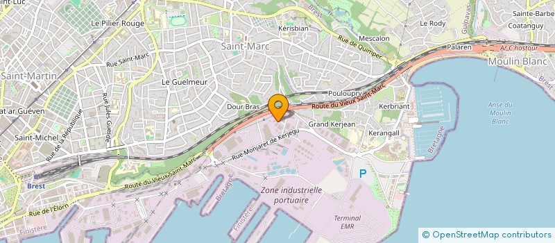 localisation de l'entreprise SOQUEZIM à BREST