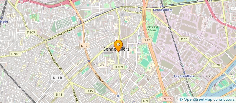 localisation de l'entreprise SOQUIMA à GENNEVILLIERS