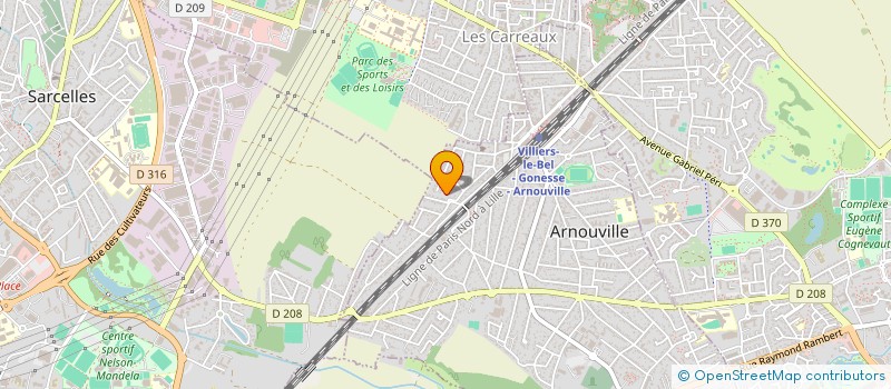 localisation de l'entreprise SOR à ARNOUVILLE