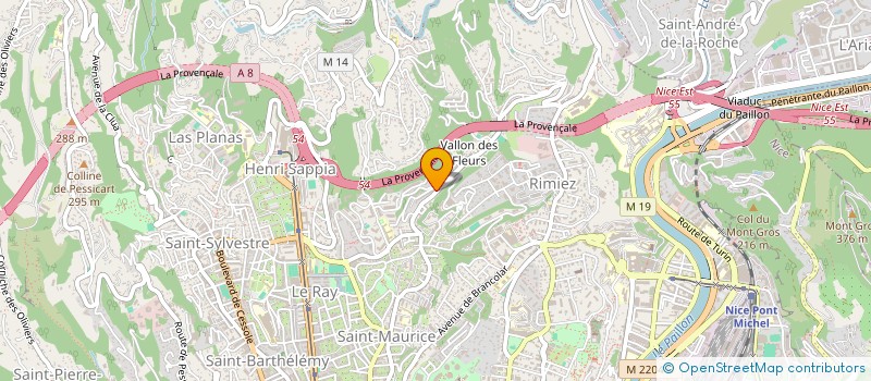 localisation de l'entreprise SOR - SUD OUEST RIVIERA  NICE