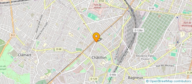 localisation de l'entreprise SORA  CHATILLON