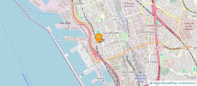 localisation de l'entreprise SORA à MARSEILLE