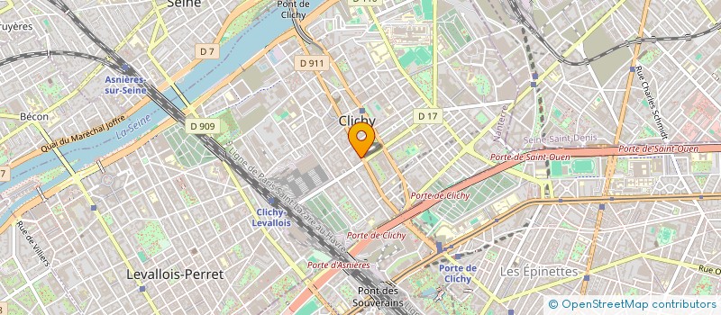 localisation de l'entreprise SORA à CLICHY