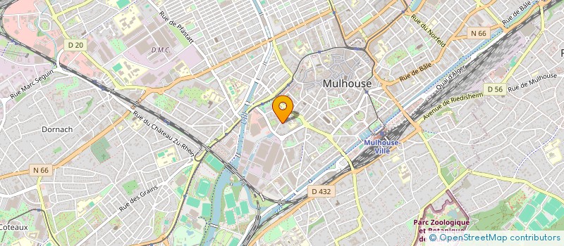 localisation de l'entreprise SORA  MULHOUSE