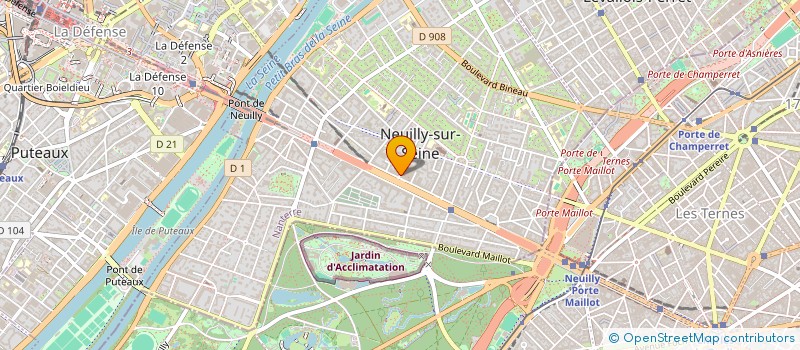 localisation de l'entreprise SORA INVEST à NEUILLY-SUR-SEINE